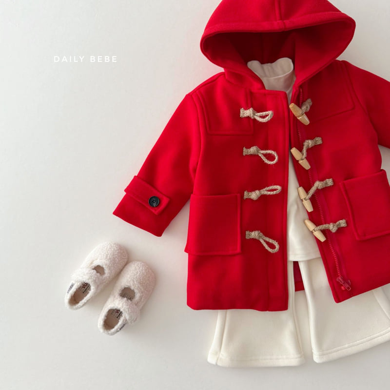 Daily Bebe - Korean Children Fashion - #littlefashionista - Daily Hooded Coat - 4