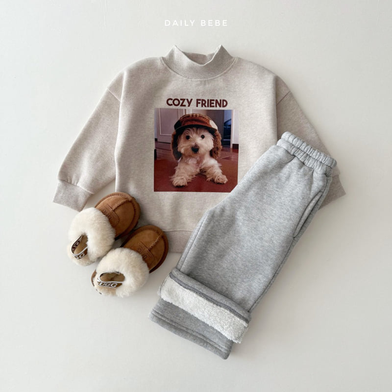 Daily Bebe - Korean Children Fashion - #magicofchildhood - Puppy Mockneck Sweatshirt - 7