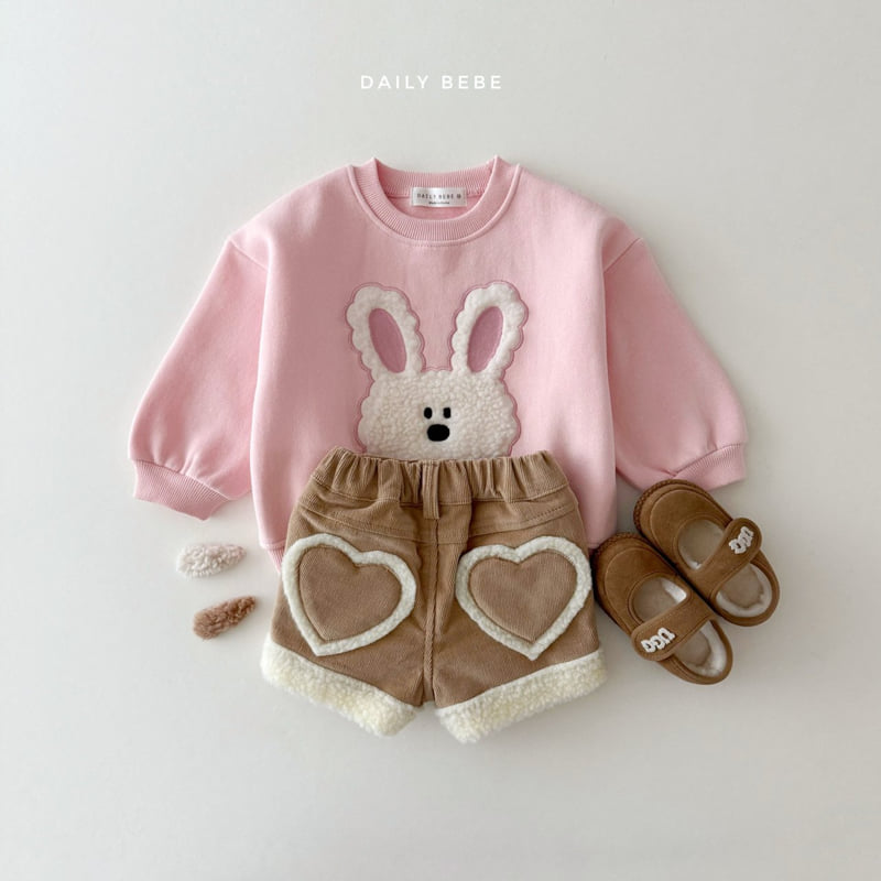 Daily Bebe - Korean Children Fashion - #magicofchildhood - Fluffy Ribbon Sweatshirt - 6