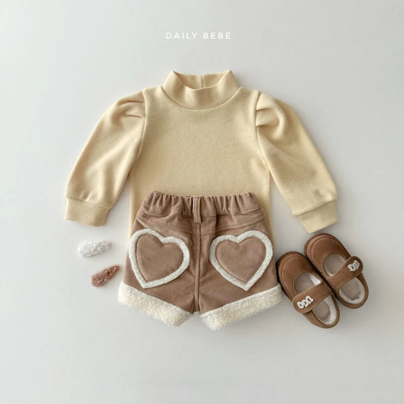 Daily Bebe - Korean Children Fashion - #magicofchildhood - Peach Puff Tee - 12