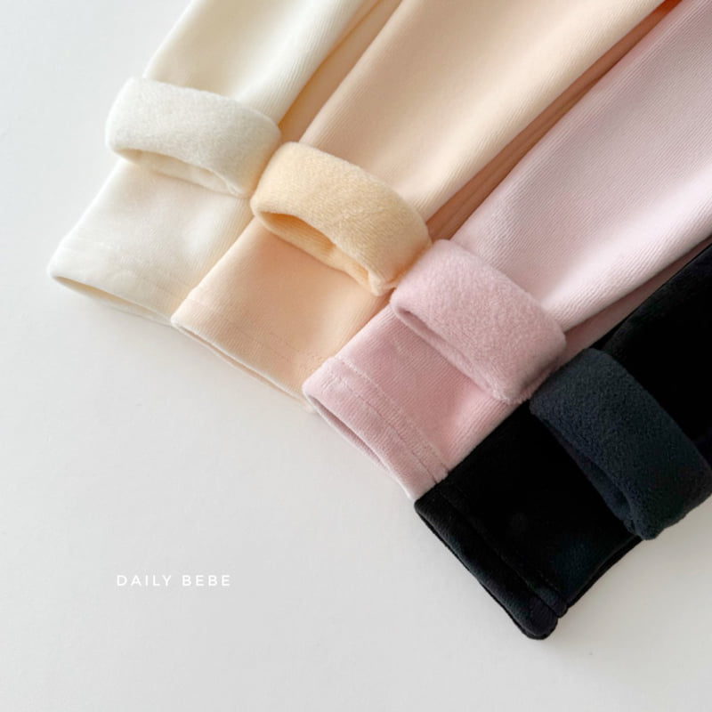 Daily Bebe - Korean Children Fashion - #minifashionista - Mink Basic Leggings - 3
