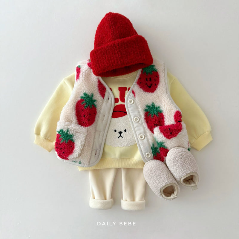 Daily Bebe - Korean Children Fashion - #minifashionista - Fleece Vest - 9