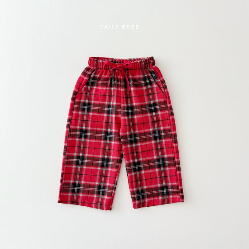 Daily Bebe - Korean Children Fashion - #prettylittlegirls - Merry Check Pants - 3