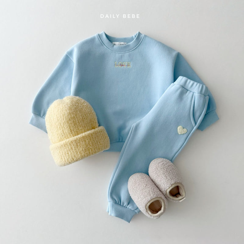 Daily Bebe - Korean Children Fashion - #prettylittlegirls - Love Jogger Set - 9