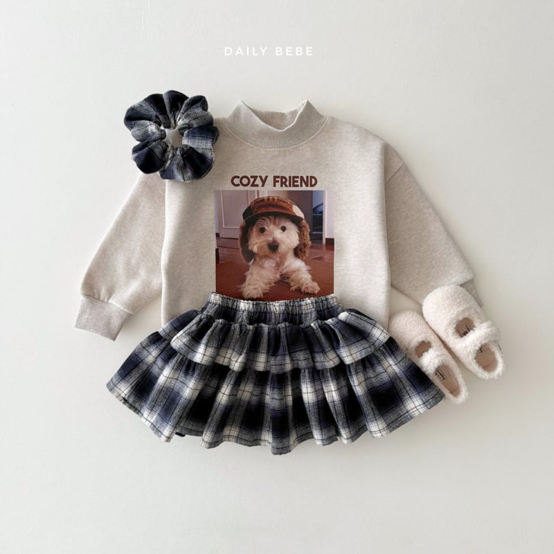 Daily Bebe - Korean Children Fashion - #prettylittlegirls - Puppy Mockneck Sweatshirt - 9