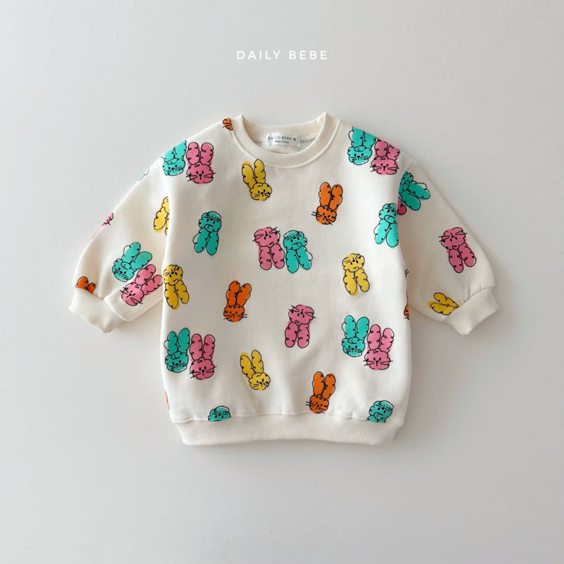 Daily Bebe - Korean Children Fashion - #minifashionista - Long Sweatshirt - 4