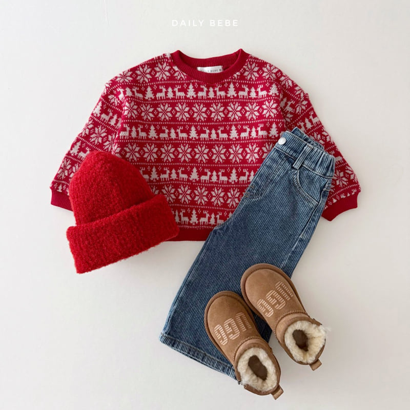 Daily Bebe - Korean Children Fashion - #stylishchildhood - Jacquard Sweatshirt - 5