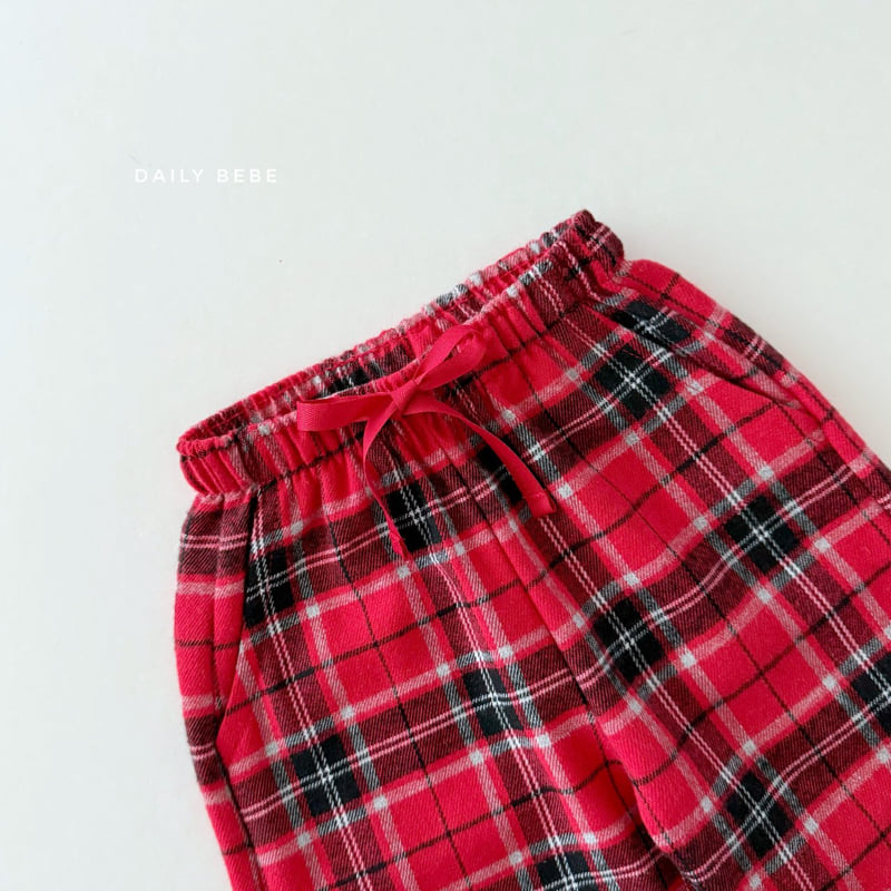 Daily Bebe - Korean Children Fashion - #prettylittlegirls - Merry Check Pants - 4