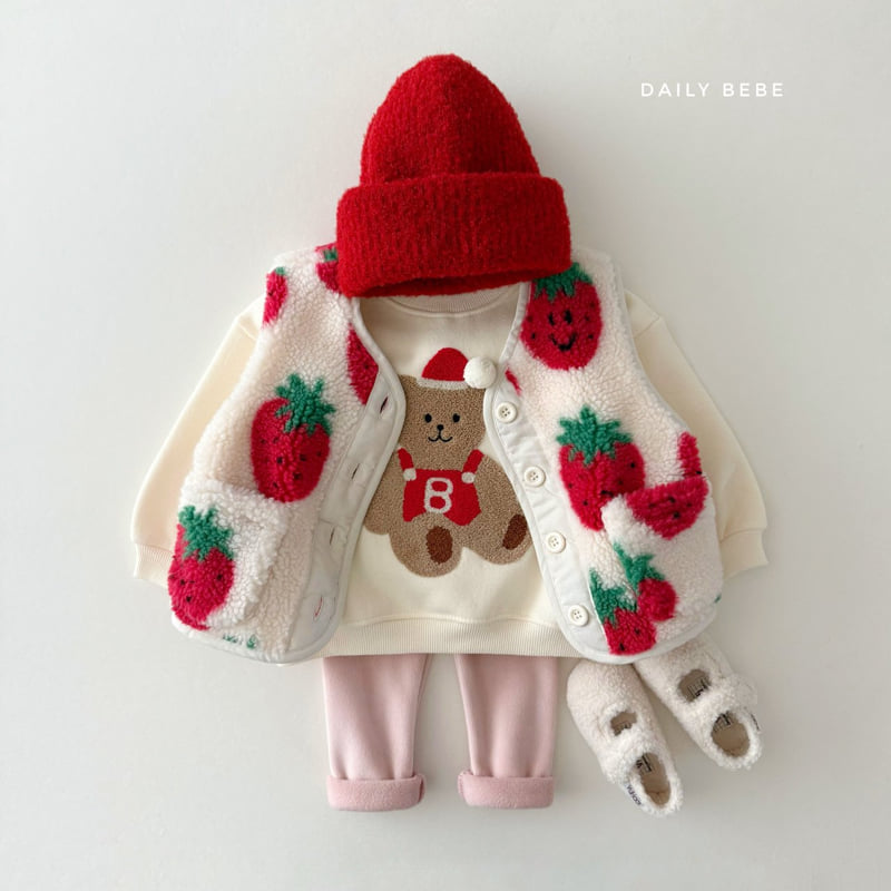Daily Bebe - Korean Children Fashion - #todddlerfashion - Bebe Bear Sweatshirt - 9