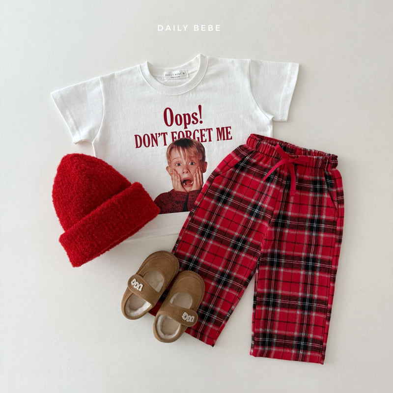 Daily Bebe - Korean Children Fashion - #toddlerclothing - Merry Check Pants - 5