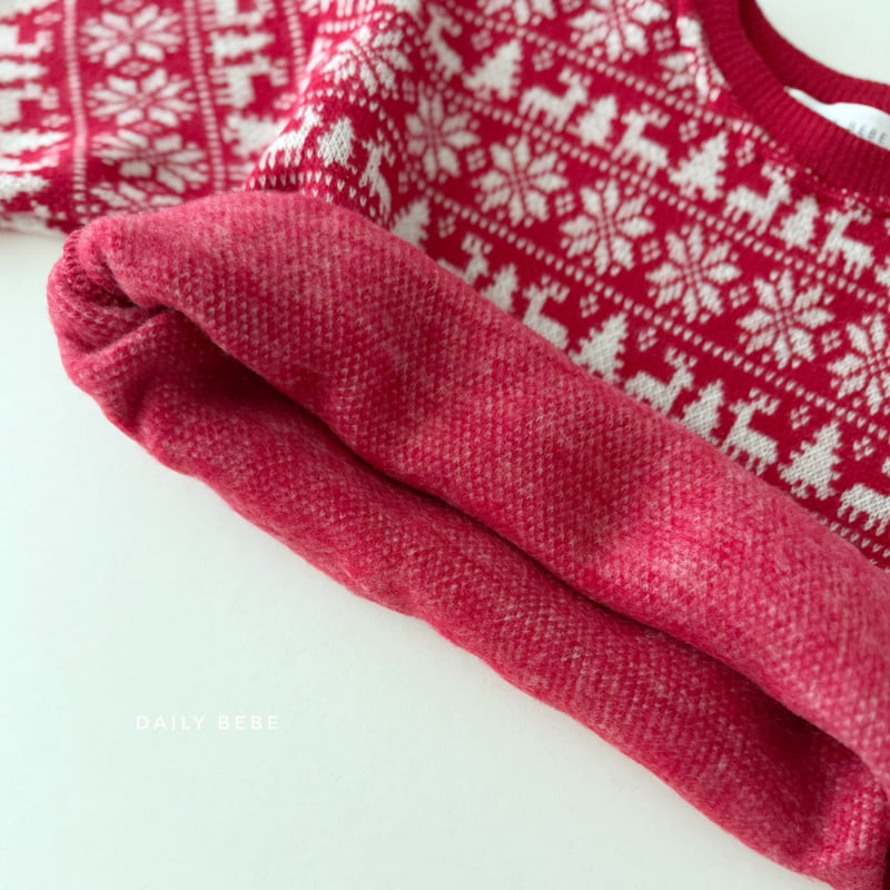 Daily Bebe - Korean Children Fashion - #todddlerfashion - Jacquard Sweatshirt - 4