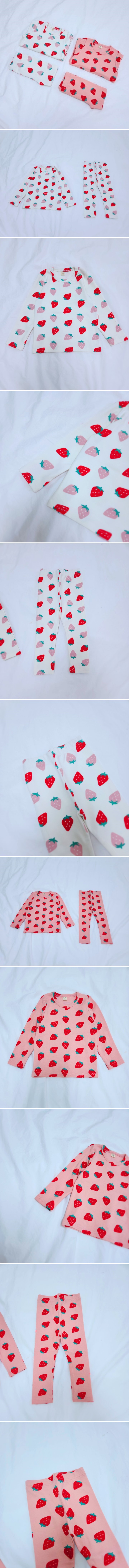 Daily shop - Korean Children Fashion - #Kfashion4kids - Thick Strawberry Easywear