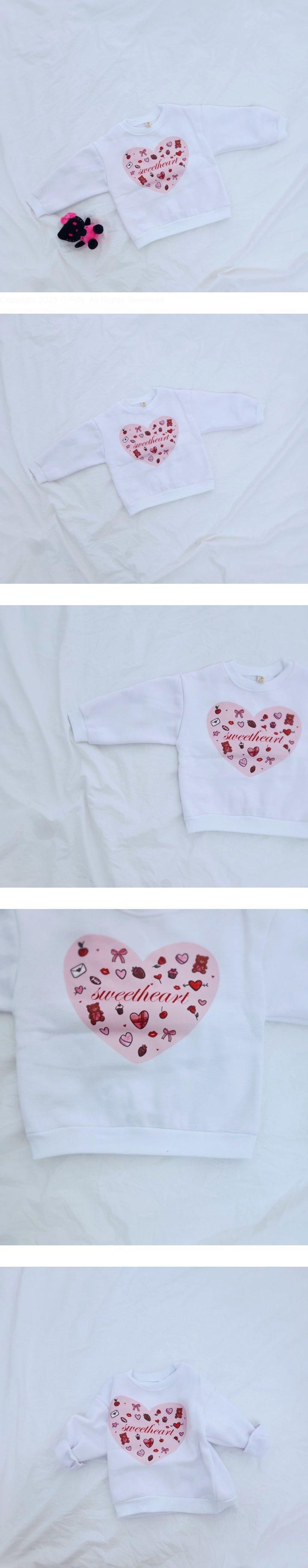 Daily shop - Korean Children Fashion - #childrensboutique - Fleece Heart Sweatshirt