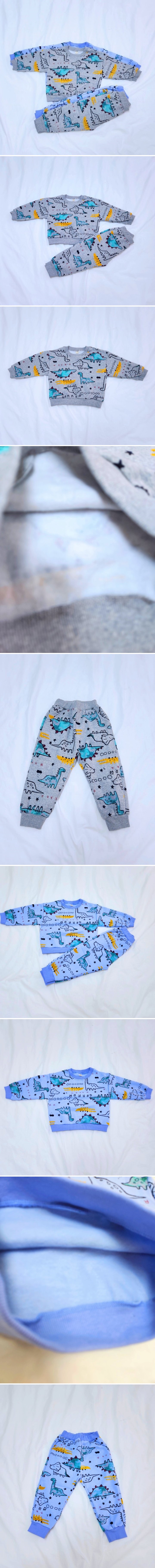 Daily shop - Korean Children Fashion - #kidsshorts - Dino Print Set