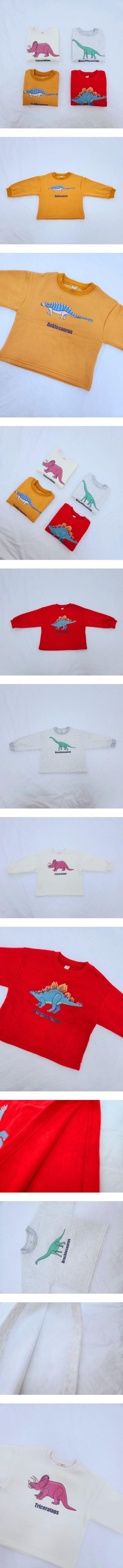 Daily shop - Korean Children Fashion - #prettylittlegirls - Fleece Dino Sweatshirt