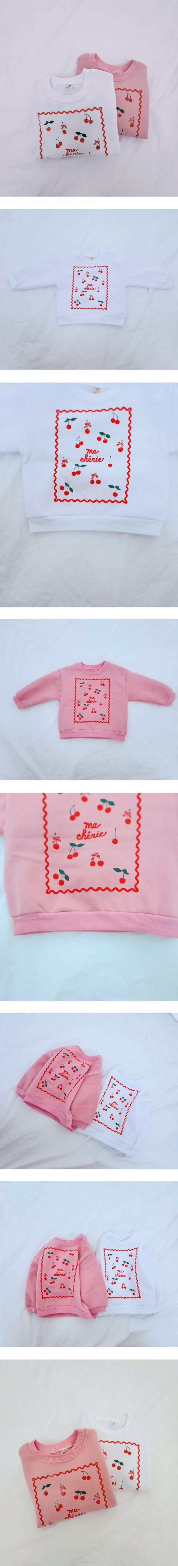 Daily shop - Korean Children Fashion - #stylishchildhood - Fleece Cherry Sweatshirt