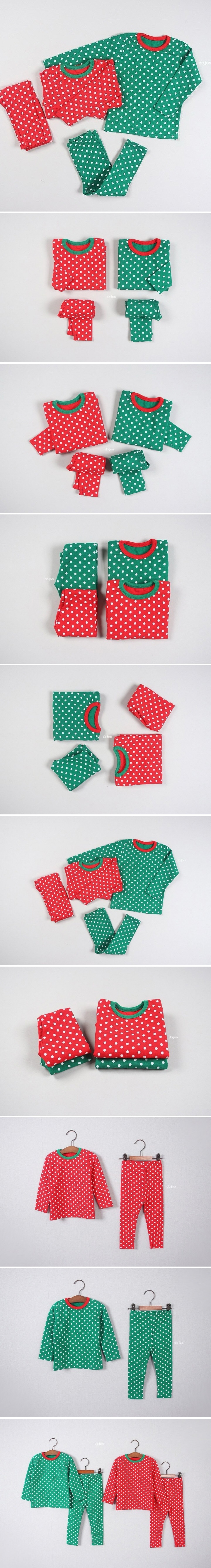 Dajoa - Korean Children Fashion - #Kfashion4kids - Christmas Dot Easywear - 2