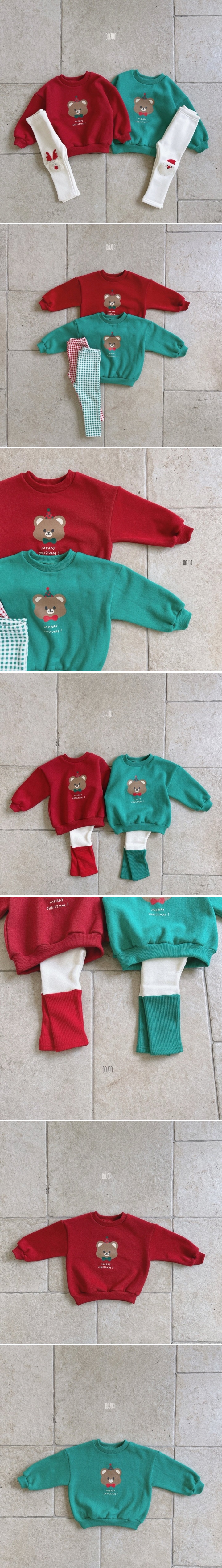 Dajoa - Korean Children Fashion - #prettylittlegirls - Christmas Santa Bear Tee - 2