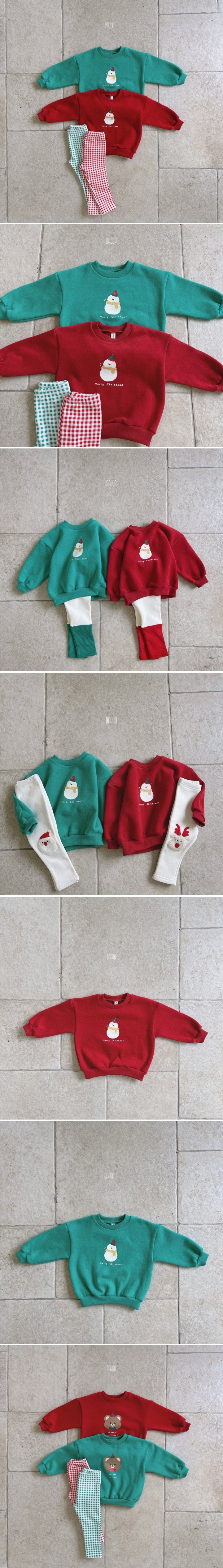 Dajoa - Korean Children Fashion - #toddlerclothing - Christmas Snowman Tee - 2