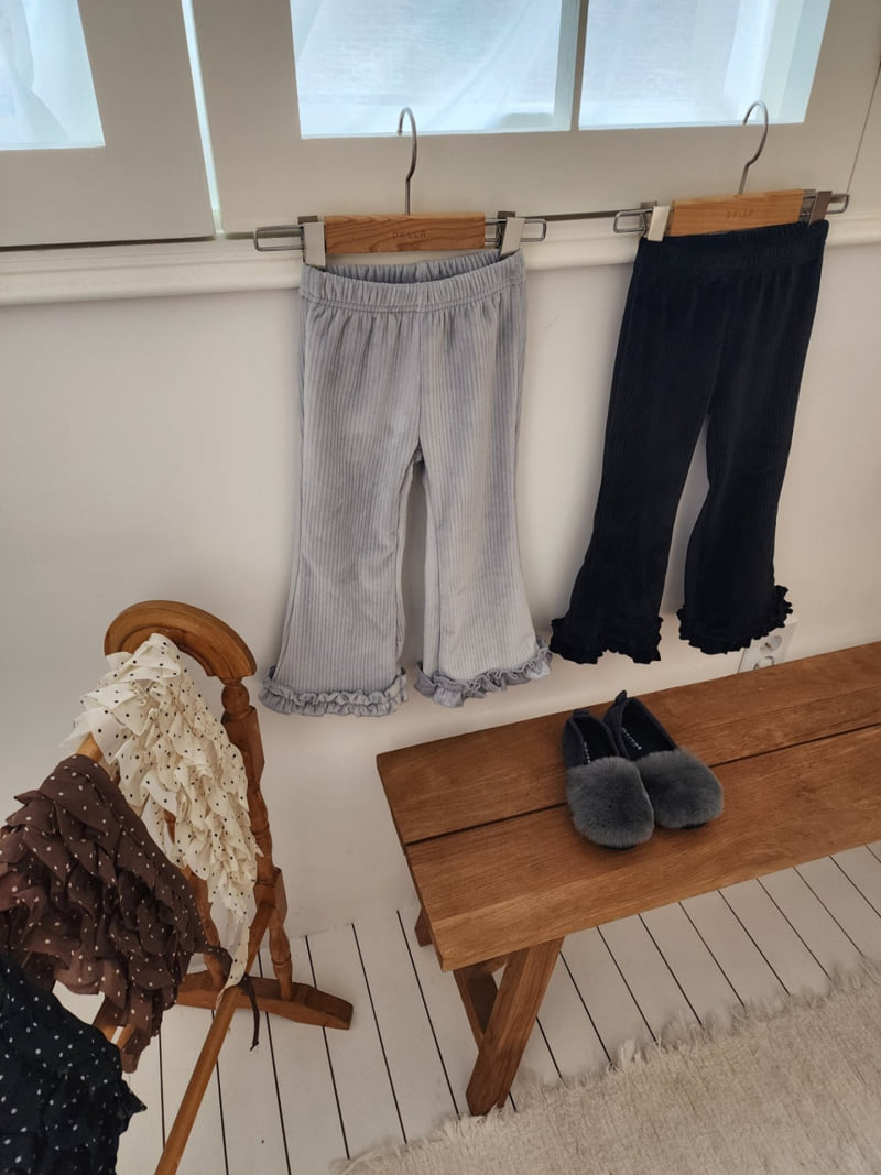 Dalla - Korean Children Fashion - #Kfashion4kids - Soft Frill Bootcut Pants - 12