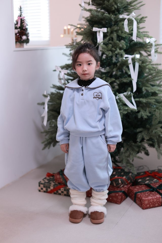 Dalla - Korean Children Fashion - #Kfashion4kids - Mellow Collar Sweatshirt - 7