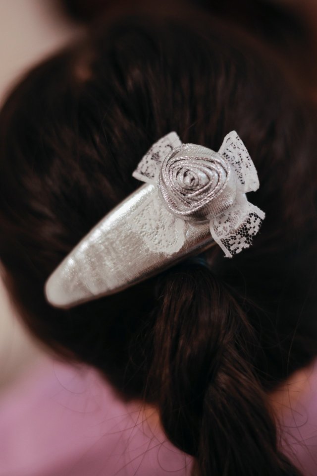 Dalla - Korean Children Fashion - #childofig - Rose Triangle Hairpin - 12