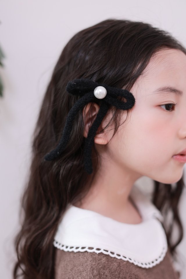 Dalla - Korean Children Fashion - #childofig - Angora Ribbon Hairpin - 12