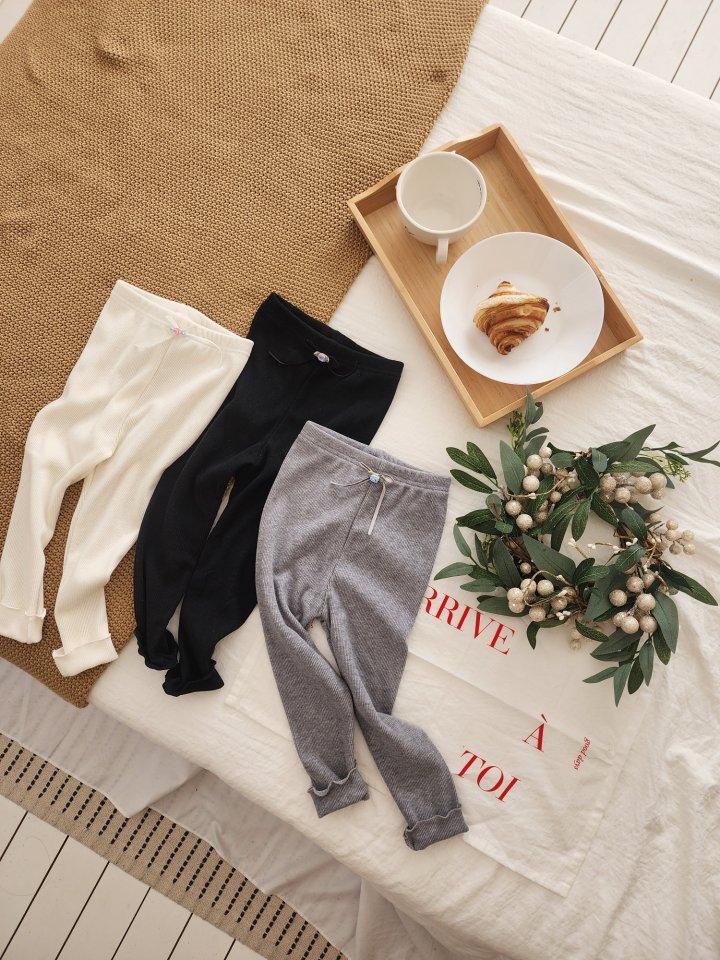 Dalla - Korean Children Fashion - #childofig - Inner Ribbed Leggings - 2