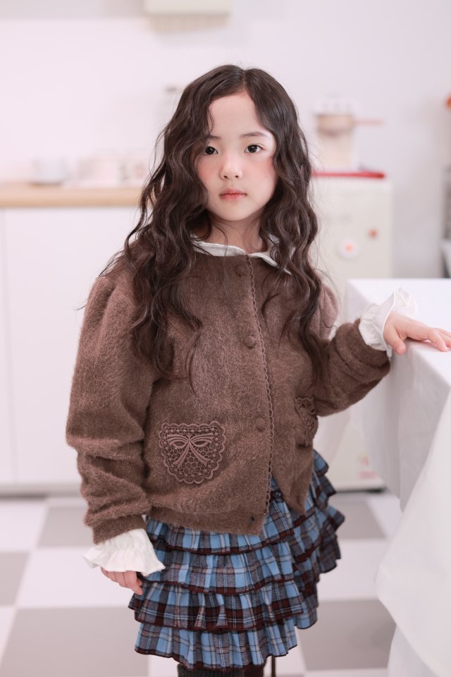 Dalla - Korean Children Fashion - #childofig - 4 Tier Check Skirt