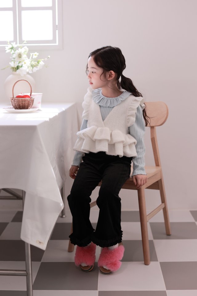 Dalla - Korean Children Fashion - #childrensboutique - Soft Frill Bootcut Pants - 5