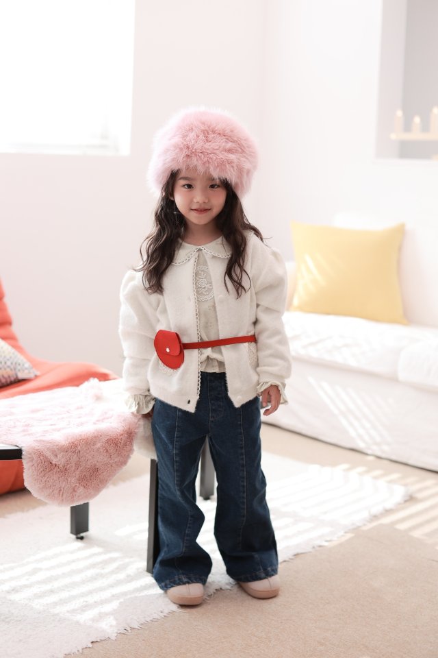Dalla - Korean Children Fashion - #designkidswear - Scarf Angora Cardigan - 7