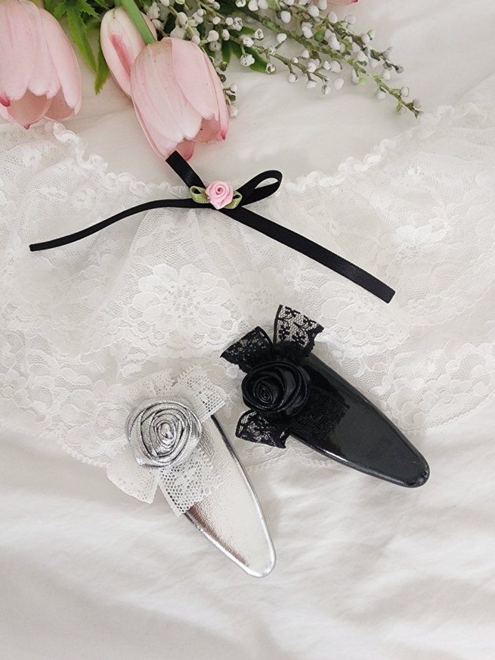 Dalla - Korean Children Fashion - #discoveringself - Rose Triangle Hairpin - 2