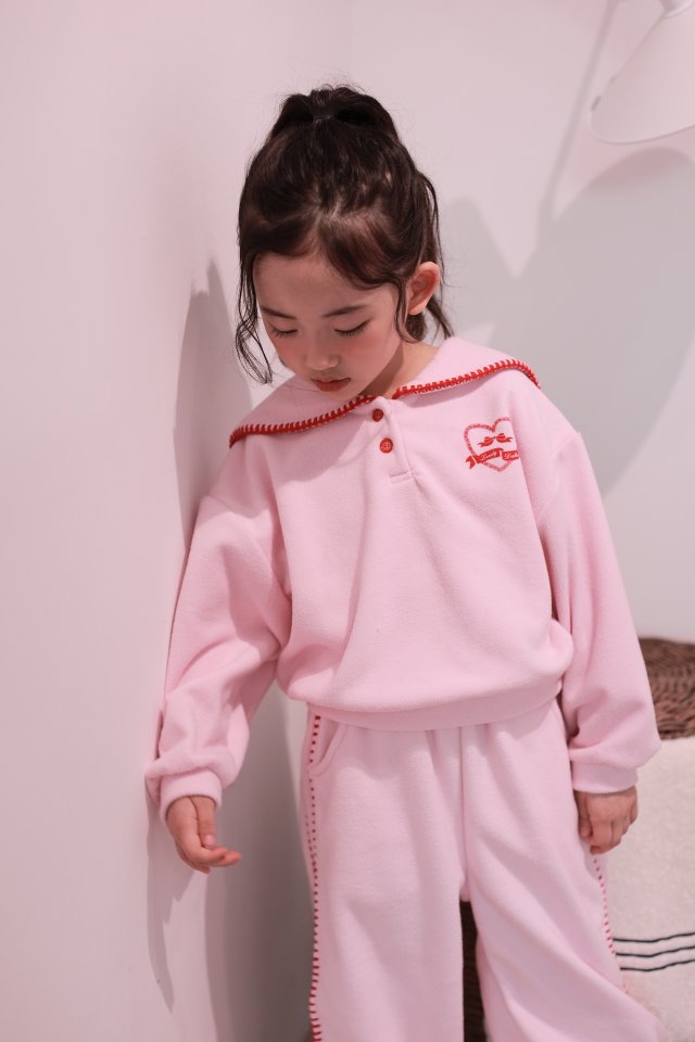 Dalla - Korean Children Fashion - #discoveringself - Mellow Collar Sweatshirt - 2