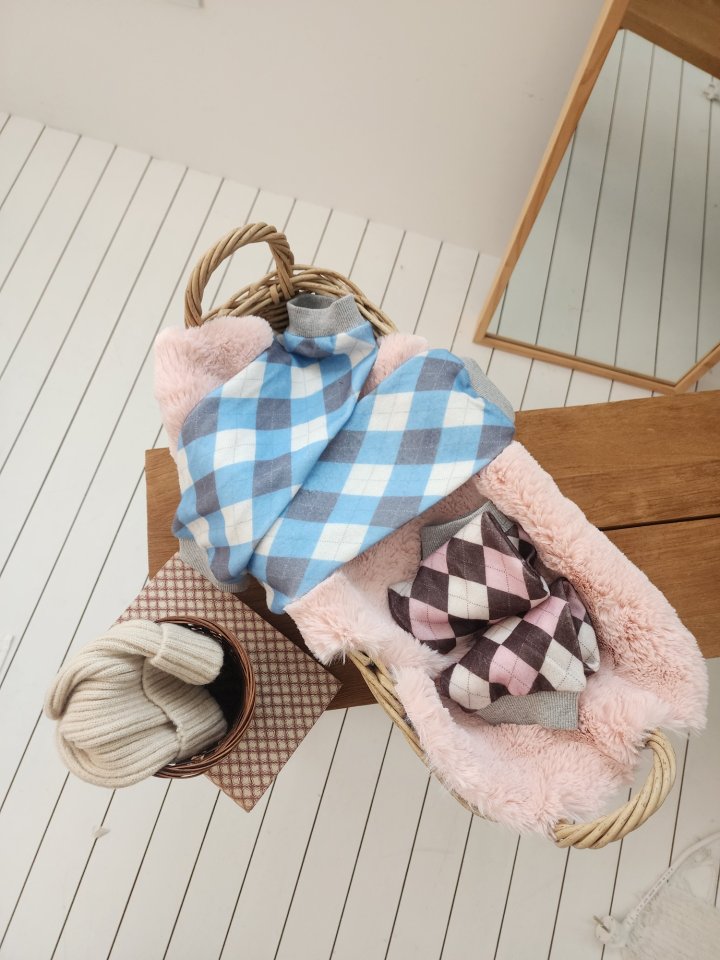 Dalla - Korean Children Fashion - #kidsstore - Argyle Warmers - 3