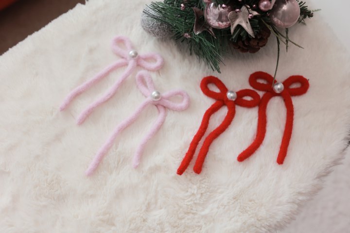 Dalla - Korean Children Fashion - #kidzfashiontrend - Angora Ribbon Hairpin - 5