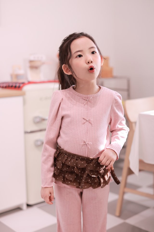 Dalla - Korean Children Fashion - #littlefashionista - Flow Ribbed Set - 3