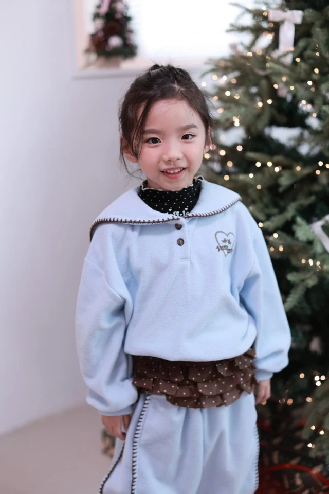 Dalla - Korean Children Fashion - #littlefashionista - Mellow Collar Sweatshirt - 8