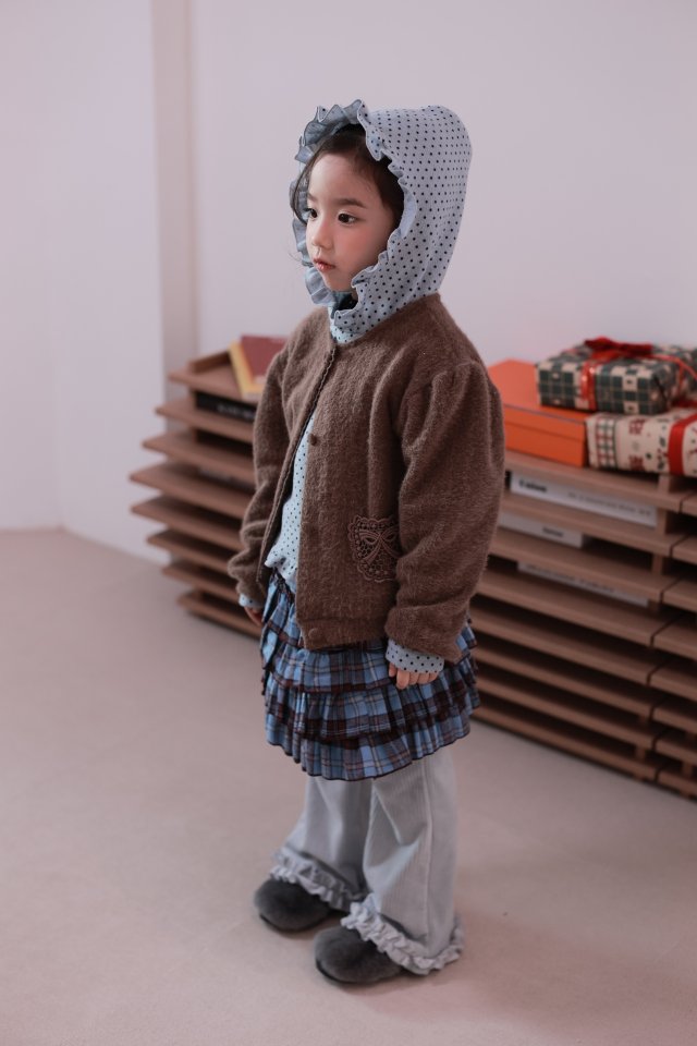 Dalla - Korean Children Fashion - #Kfashion4kids - Hooded Dot Tee - 4