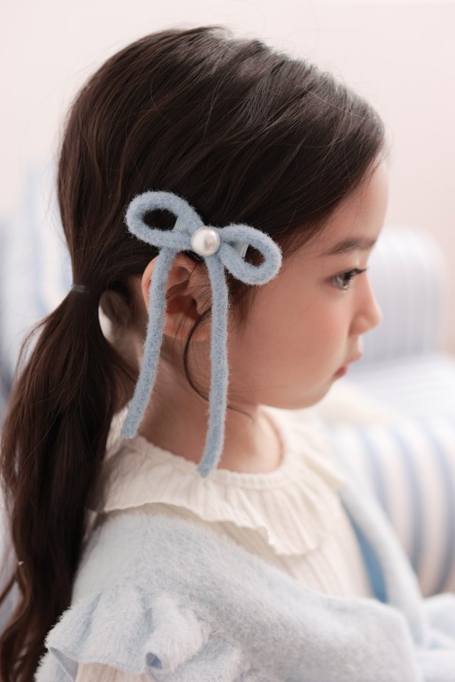 Dalla - Korean Children Fashion - #magicofchildhood - Angora Ribbon Hairpin - 8