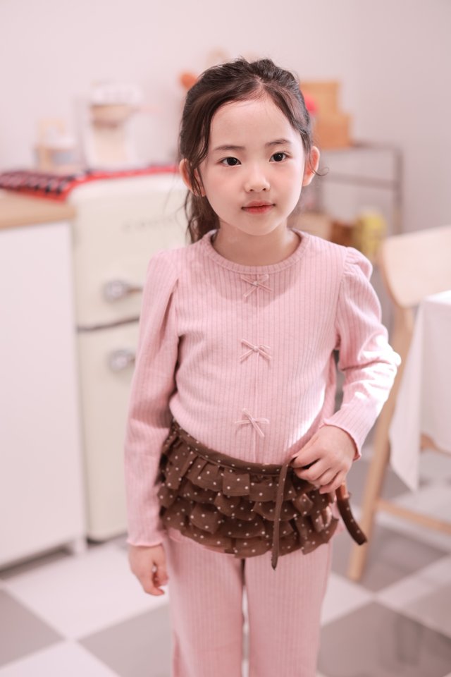 Dalla - Korean Children Fashion - #littlefashionista - Flow Ribbed Set - 4