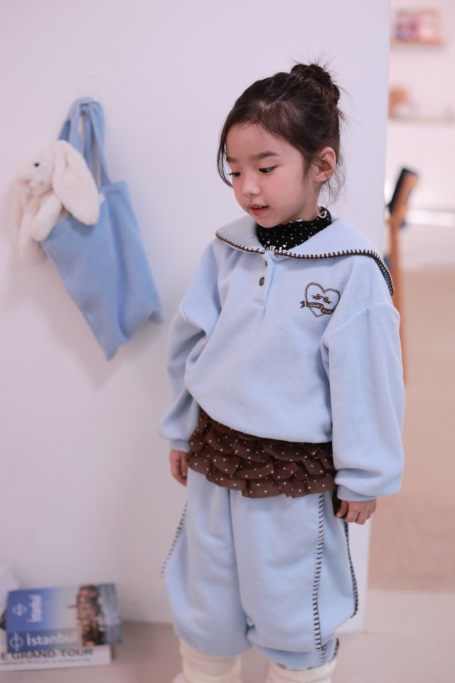 Dalla - Korean Children Fashion - #magicofchildhood - Mellow Collar Sweatshirt - 9