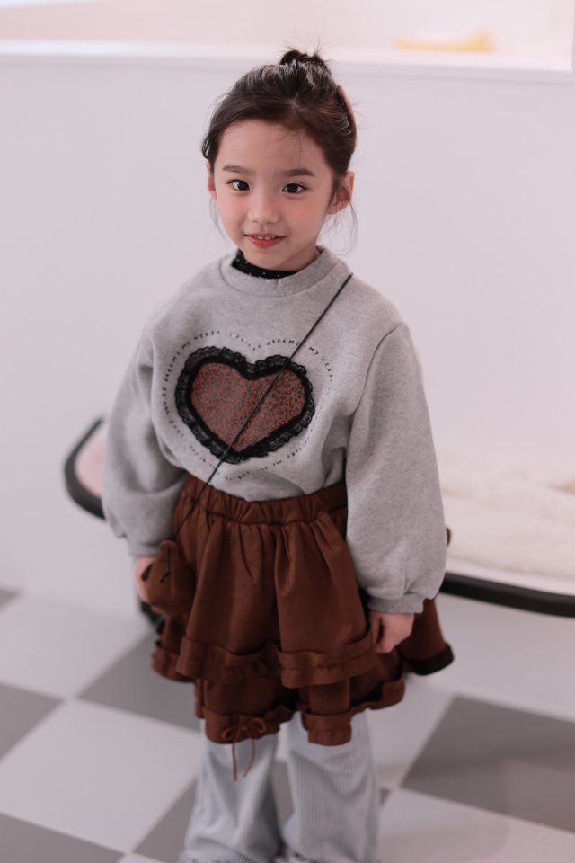 Dalla - Korean Children Fashion - #magicofchildhood - Leopard Heart Sweatshirt - 7