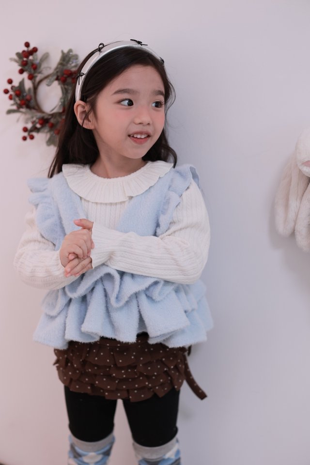 Dalla - Korean Children Fashion - #magicofchildhood - Chain Ruffle Tee - 6