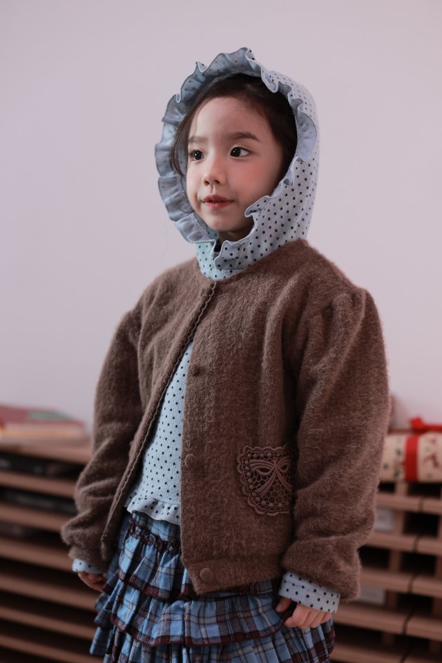 Dalla - Korean Children Fashion - #magicofchildhood - Hooded Dot Tee - 5