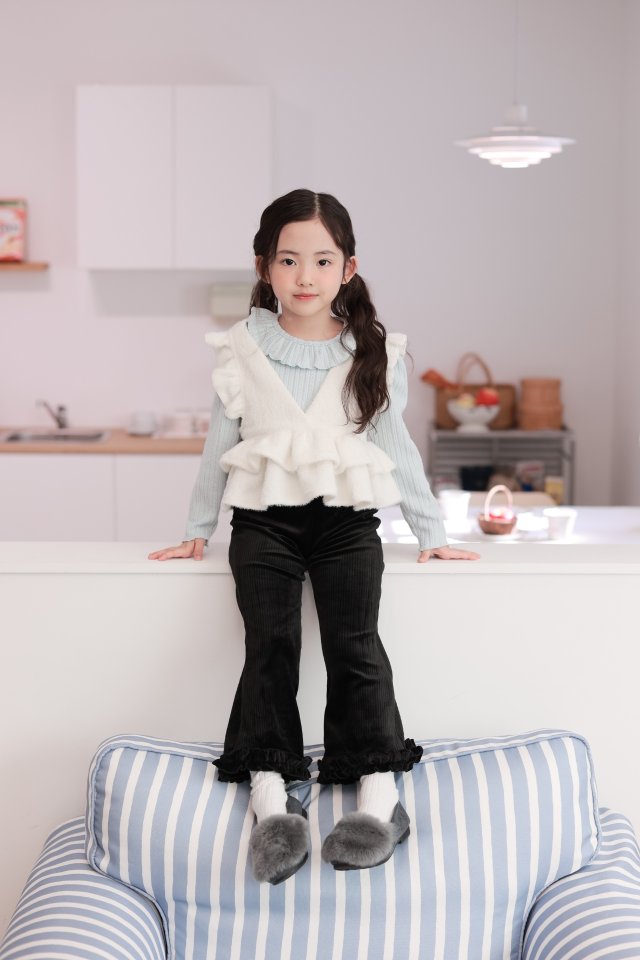 Dalla - Korean Children Fashion - #minifashionista - Soft Frill Bootcut Pants