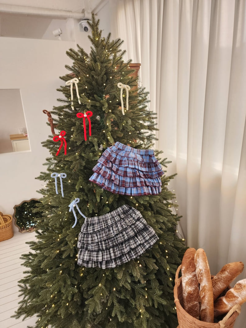 Dalla - Korean Children Fashion - #minifashionista - 4 Tier Check Skirt - 12