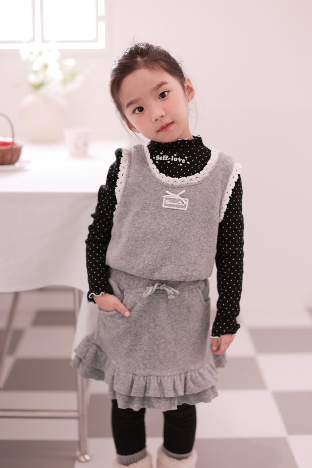 Dalla - Korean Children Fashion - #minifashionista - 2 Tier Cangcan Skirt - 11