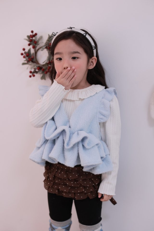 Dalla - Korean Children Fashion - #minifashionista - Chain Ruffle Tee - 7