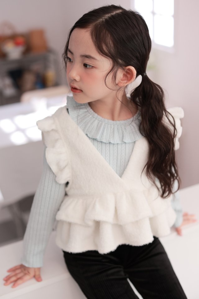Dalla - Korean Children Fashion - #stylishchildhood - Chain Ruffle Tee - 11