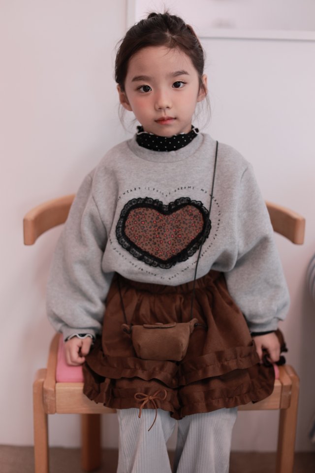 Dalla - Korean Children Fashion - #todddlerfashion - Leopard Heart Sweatshirt - 10